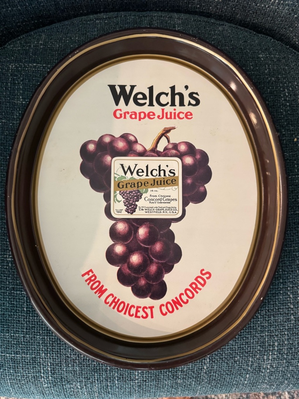 Vintage Welch's Juice Decorative Serving Tray